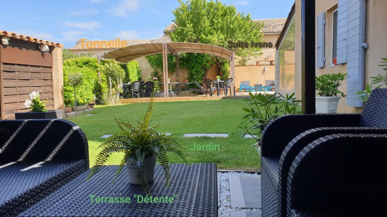 Le Jardin D'Ivana Chambres D'Hotes B&B Avec Piscine Chauffee Oppede Luaran gambar